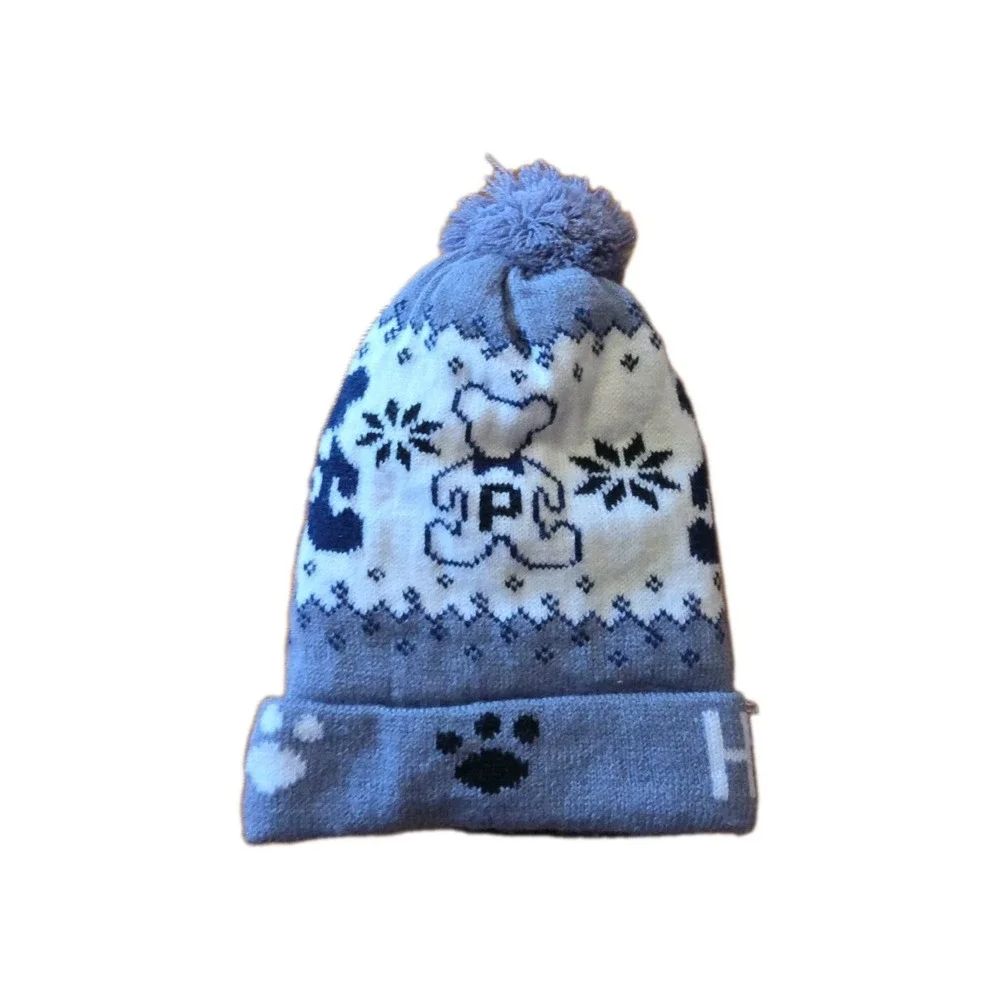 HEAT ZONE Men's Women's Gray Fleece Lined Thermal Hat Beanie Knit Max‎ Adams